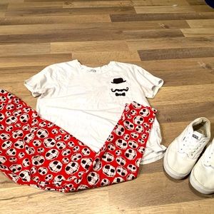 Large white teeshirt with cute design